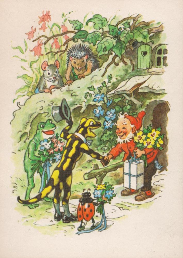 Weihnachtskarte Lurchi